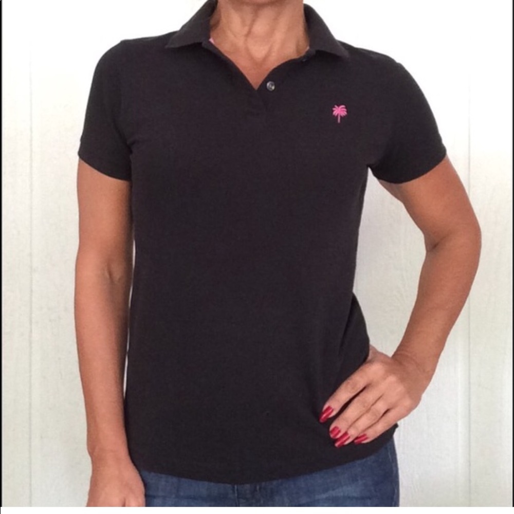 Lilly Pulitzer Black Polo